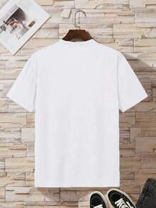 The Hottest Item Of The Summer: Pure Cotton T-Shirt, Crew Neck T-Shirt With Heart Print, Graphic Tees With Cheetah Print For Women, Stylish Pure Cotton T-Shirt. Stylish, Popular, Party T-Shirt. - 白色 - 查看 6