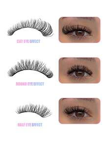100 Pcs D Curl Wispy Cluster Lashes - Volume Fluffy Eyelash Extensions -Mixed Individual Lengths, Natural To Dramatic Look - Reusable, Ultra-Flattering - D - View 5
