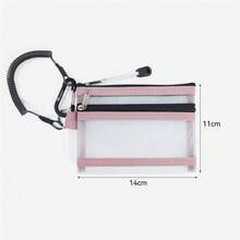 Portapassaporte con cadena antirrobo, billetera antirrobo, organizador de cables de datos, bolsa de cosméticos, monedero, diseño de malla para fácil acceso, adecuado para uso diario y viajes. Funda de pasaporte, estuche de pasaporte para viajes, accesorios de viaje livianos, portátiles, vacaciones, artículos esenciales de verano - Multicolor - Ver 19