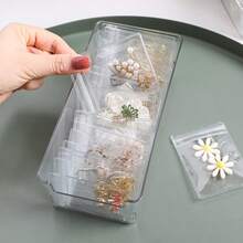 20/10/5pcs Transparent PVC Jewelry Bags Plastic Jewelry Storage Bags Transparent Ring Earring Packaging Anti-Oxidation Bags Small Zipper Lock Storage Bags Japanese Pill Dispenser Bags Set Reusable Zipper Pill Bags Transparent Plastic Self-Sealing Travel Medicine Storage Bags With Slide Lock For Medicine And Small Items Storage, Japanese Jewelry Storage Roll Bag – Reusable Jewelry Storage Bag With Zipper - E - View 9