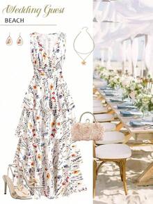 Women Midi Dresses - Multicolor 2 - View 2