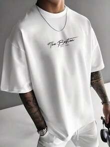 Versatile Casual Loose Fit Short Sleeve T-Shirt With Fun Print, Ideal For Holidays, Work And Everyday Wear - 綠色 - 查看 8