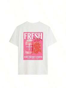 short-sleeveCamiseta de manga corta de verano para mujer con estampado de letras y cruces, casual y versátil, de cuello redondo, color beige, ideal para vacaciones y uso diario, suelta y cómoda, ropa de verano100% Cotton100% Cotton - Blanco 2 - Ver 4
