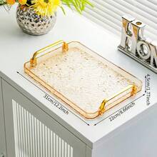1 chiếc khay acrylic thiết kế mới với tay cầm hình học, hình lượn sóng, kiểu dáng Bắc Âu, khay phục vụ sáng tạo dùng cho đồ ăn nhẹ, cốc, dao kéo. - Rượu sâm banh - Xem 9
