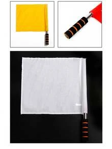 Banderas de salida de mano rojas y blancas de varias piezas, banderas de mando con asta de acero inoxidable, banderas de árbitro para día deportivo, banderas de señalización escolar de para múltiples escenarios - multicolor - Ver 8