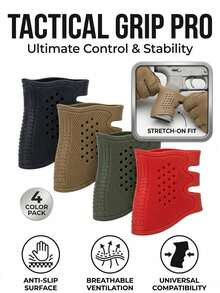 (4 Packs)Rubber Non-Slip Grip Cover Compatible With 17, 19, 20, 21, 22, 23, 25, 31, 32, 34, 35, 37, 38, Durable - Multicolor - View 2