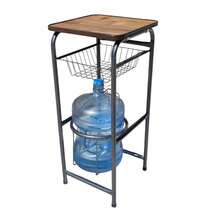 Tabletop Water Dispenser Stand With Fruit Baskets 40x40 - Grey - View 9