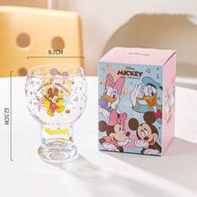 450ml Disney Zootopia 高硼矽玻璃杯，透明水杯，多功能果汁冷飲酒杯，居家辦公飲水杯，理想禮物 - 彩色 - 查看 12