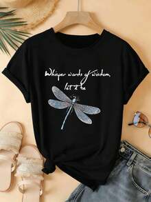 Women T-Shirts - Black - View 2