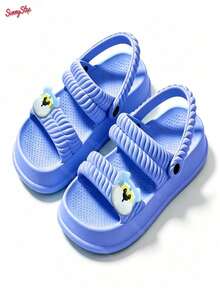 Zapatillas de Casa Modernas con Adorno Brillante para Niñas Mayores de 6 Años, Diseño de Conejito Antideslizante Cómodas para Hogar Playa y Salidas - Púrpura malva - Ver 2