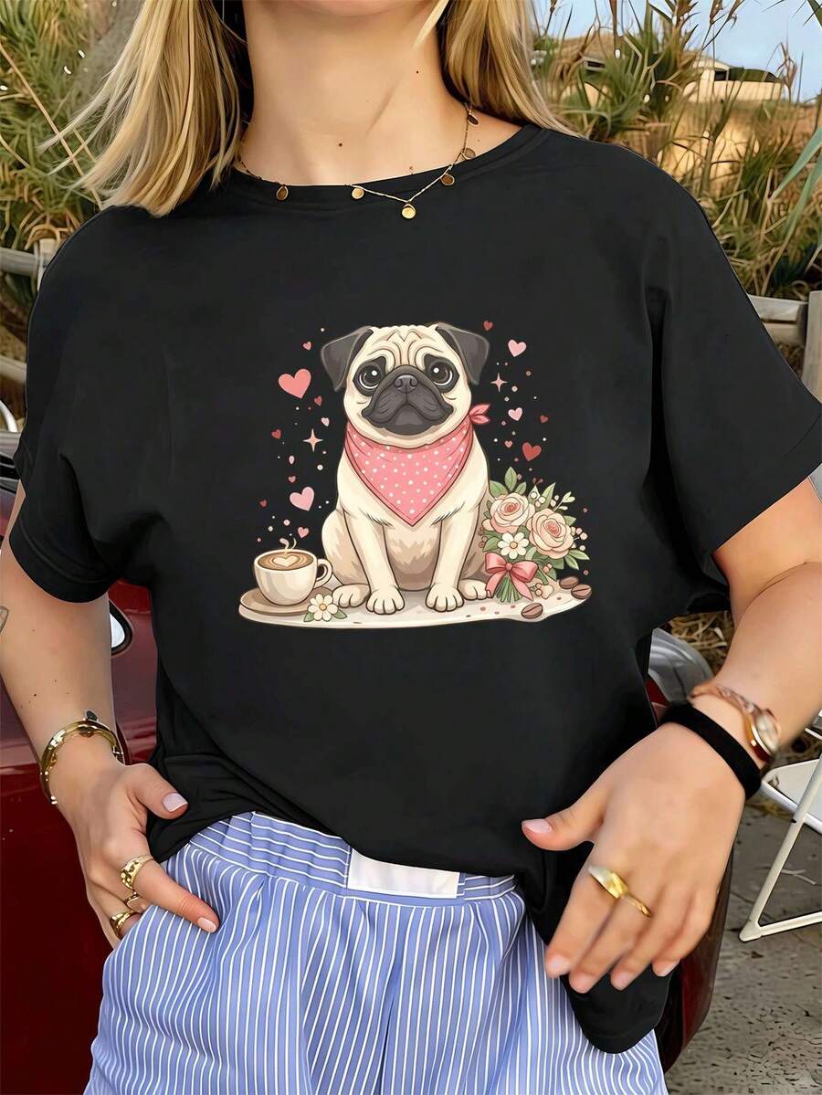 Women T-Shirts - Black - View 1