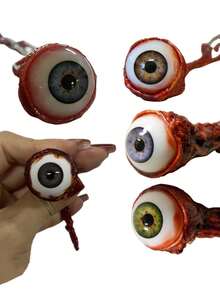 Movie-Quality Prop, Prank Toy, Horror Prop, Bloody Eyeball, Eye, Eyeball, Gag Gift, April Fool's Day Toy, Party Surprise Toy, Cheap, Photography And Special Effects, Excellent Scare Effect (Pupil Color Random) Halloween - Multicolor - View 1