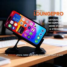 YAIUZGOO Soporte de teléfono para mesita de noche - Diseño de manos libres, anti-caída, base curva ergonómica, agarre antideslizante, construcción de plástico resistente, adecuado para ver videos acostado, admite carga, regalo perfecto - Multicolor - Ver 1
