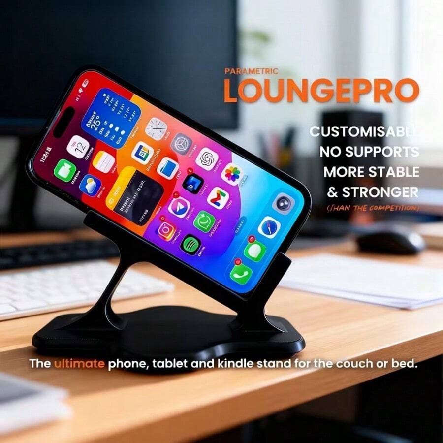 YAIUZGOO Soporte de teléfono para mesita de noche - Diseño de manos libres, anti-caída, base curva ergonómica, agarre antideslizante, construcción de plástico resistente, adecuado para ver videos acostado, admite carga, regalo perfecto - Multicolor - Ver 1