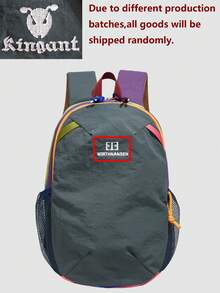Color-Blocked Outdoor Mini Nylon Backpack Women Purse; Multi-Functional Stylish Day Bag; Multi-Pocket Lightweight Travel Bag; Large-Capacity Minimalist School Bag; Convenient Book Bag, Suitable For Students, Nurses, Teachers, Business People, Travel, Business Trips, Daily Commutes, Shopping, Office, Dates, Hiking, Training, Work, Birthday Gifts, Holiday Gifts, Mochilas - Multicolor - View 11