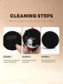 MAANGE 1pc Brush Cleaner,Easy To Use In Everyday,Tools For Cleaning Makeup Brushes - Black - View 4