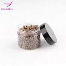 GlamorDove 1000 Piezas de Micro Anillos de 4mm para Extensiones de Cabello, Microlinks para Cabello, Herramientas y Accesorios para Extensiones de Cabello con Revestimiento de Silicona. - Color invisible-5 - Ver 21