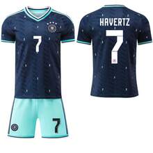 27 Germany Men's Football Shirt, Number 8 Kroos, Number 7 Havertz, Number 10 Musiala - Wearing Socks On the 19th - View 9