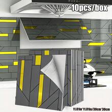 Brodark 10/20片装 奢华金/银箔 30*30厘米 自粘墙贴，易撕易贴仿瓷砖贴纸，优雅现代设计，防水防潮，可移除不留残胶，是浴室和厨房装修的理想之选。 - 10/20PCS - 查看 18