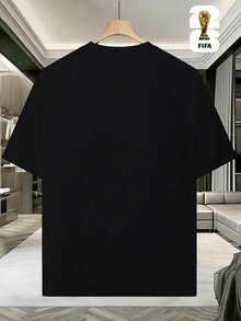 Men's Graphic T-Shirt With Mexican Flag Design, Perfect For Everyday Wear And Gifts, 100% Cotton, Unisex Style, New Arrival, Ideal For Casual Outfits And Festive Occasions,  Mexican-Themed Clothing, Comfortable And Durable, Enhance Your Wardrobe With This Stylish T-Shirt, 100% Cotton. - 黑色 - 查看 2