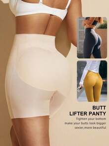 TIN Women's Shapewear Lifter With Abdominal And Buttock Control, Seamless Micro-Sculpted Design, Creates A Natural Lifted Buttocks Effect - Apricot - View 10