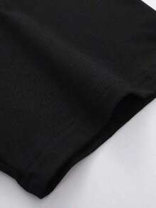 Camiseta Casual de Manga Corta Oversize para Mujer, Camiseta de Manga Corta con Estampado de Corazón de México para Mujer, Camiseta Casual Cómoda de Manga Corta con Estampado de Corazón y Cuello Redondo para Mujer, Top Negro para Mujer, Ropa de Primavera y Verano, Nueva Camiseta, Camiseta Nueva y Moderna, Blusas Elegantes para Mujer, 100% Algodón - Negro - Ver 5