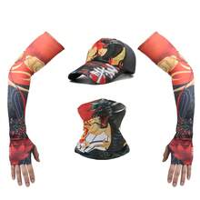 Polo de golf , Gorra de golf, Gorra de golf, Gorra de golf, Para hombre, Para mujer, Gorra con visera, Sombrero de sol para mujer, Conjunto de manga de seda fría con protección solar LA, Conjunto de las Cuatro Bestias de  Nacional, Sombrero de ciclismo, pesca y actividades al aire libre para hombre, Sombrero de sol, Conjunto de cuatro piezas de manga de seda fría 2026 - Conjunto de tres piezas Xuanwu - Ver 13