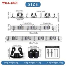 Wall-Mounted Mop & Broom Holder, Multi-Function Heavy Duty Tool Storage Rack, Broom Storage Rack, Stainless Steel Heavy Duty Hook Self-Adhesive Anti-Slip, Suitable For Home Kitchen, Garden, Laundry Room, Garage Gardening Tools, Heavy Duty Laundry Room, Garage Storage Rack - Multicolor - View 11