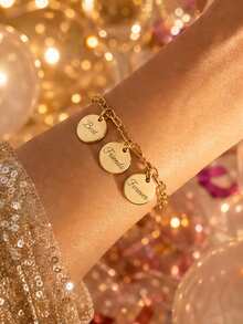 Gelang DIY Bertabur Berlian Imitasi yang Dipersonalisasi, Dapat Disesuaikan dengan Nama Anda, Modis, Indah, Menarik, Cocok Sebagai Hadiah Ulang Tahun Pernikahan, Hadiah Pesta Pernikahan, Hadiah Pesta Ulang Tahun, Hadiah Pesta Wisuda, Hadiah Perjalanan Liburan - beraneka warna - View 3