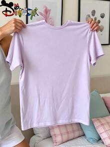 Disney Zootopia Judy Hopps Nick Wilde I Can Be Anything Kids T‑Shirt, Cute Watercolor Cartoon Boys Girls Short Sleeve Tee - 紫色 - 查看 4