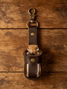 1pc Vintage Medieval Viking Waist Belt With Potion Bottle, Halloween Costume Accessory - A - View 2