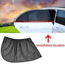 4pcs Car Sunshade Side Window Curtains | Rear Window UV Protection Sunshade | Heat Insulation & Temperature Reduction | Summer Essential Car Accessories | Father's Day Birthday Gift - A - View 6