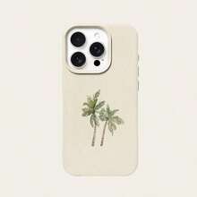 Funda para Celular con Estampado de Moda 20261pc, Estilo Vacacional, Material TPU, Diseño de Cocotero de Verano, Compatible con Teléfonos, Regalo de Primavera, Versión Internacional, No la Versión Nacional - Blanco - Ver 5
