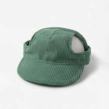Customizable Embroidered Dog Hat With Ear Holes, Personalized Corduroy Pet Baseball Cap, Suitable For Small, Medium And Large Dogs, Dog Gift - Green - View 9