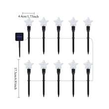 Solar Powered LED Starlight String Lights - Suitable For Homestay, Pool, Beach Party, Garden Path Decor, Creating Holiday Atmosphere - Star - View 5
