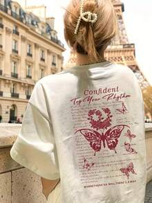 Women T-Shirts - [White] - View 2