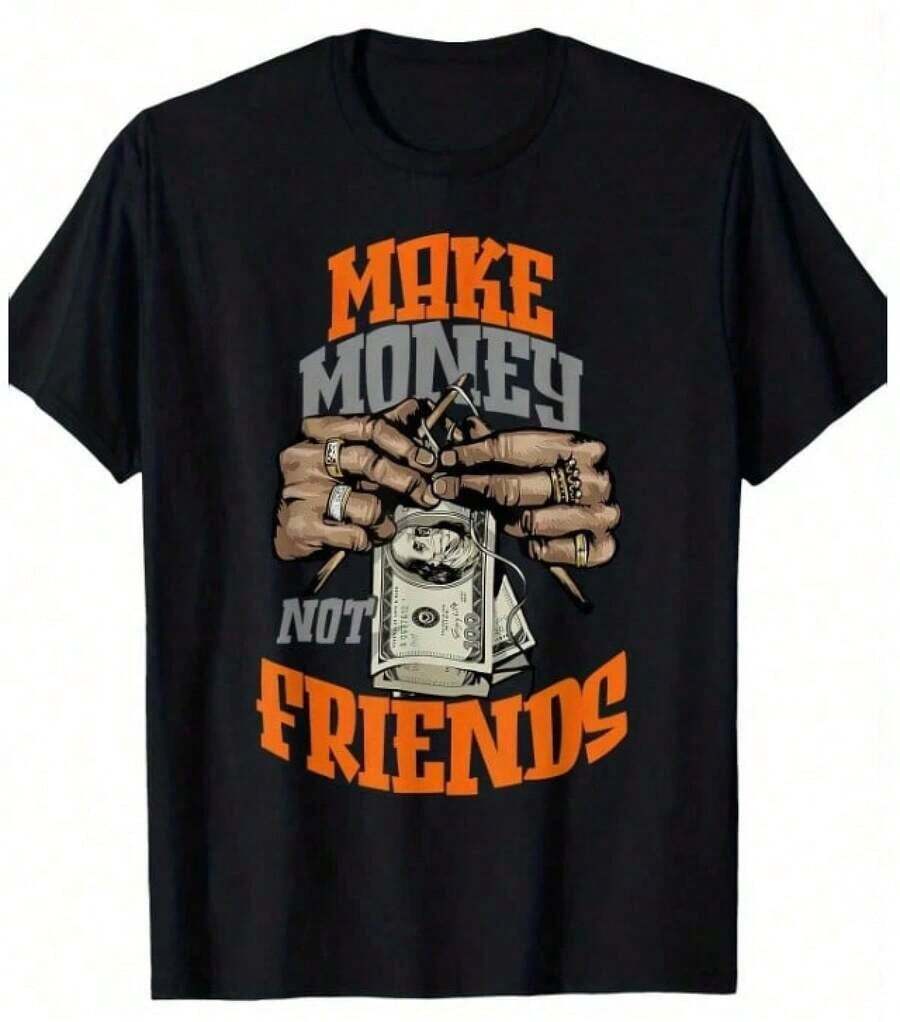 1 Piece Of Casual Fashion For Men And Women, Unisex Cotton T-Shirt, Y2K Hip-Hop Style, Harajuku Retro Streetwear, Printed With The Pattern "PlussizeMONEYplussizeLOVE", Black Short-Sleeved Crew Neck T-Shirt, Suitable For Casual Daily Wear. Soft Cotton, Comfortable For Everyday Wear, Lightweight And Breathable Fabric, Cute Style, Perfect For Vacation Wear, Women's T-Shirt. Versatile, Easy To Match, Suitable For Everyday Wear, Urban Style, Vacation Outfits, Weekend Outfits. - 8 - 查看 1
