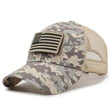 Polo de golf , Gorra de golf, Gorra de golf, Gorra de golf, Para hombre, Para mujer, Gorra con visera, Sombrero de sol para mujer, Gorra de pico de pato con  extraíble y parche LA American, Gorra de malla de béisbol para protección solar y moda al aire libre, Gorra táctica de camuflaje para hombre 2026 - Beis - Ver 12