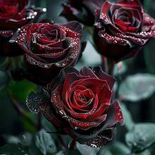 Oferta de descuento 200 semillas de rosas negras y rojas raras para plantar - Semillas de flores exóticas raras.Plantas de jardín frescas, resistentes, fragantes y llamativas para atraer abejas - 200 piezas - Ver 2