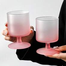 2 buc pahare de cocktail roz, pahare de vin, fluture de șampanie, potrivite pentru diverse băuturi alcoolice și nealcoolice, design unic de culoare, perfecte pentru petreceri și întâlniri - Roz - Vizualizare 5