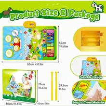 This 3-In-1 Music Mat And Dance Mat Features A Non-Slip Design, Is Portable And Larger In Size, And Comes In Beautiful Packaging. Its Non-Slip Design Makes It A Perfect Gift For Family And Friends. - Multicolor - Ver 2