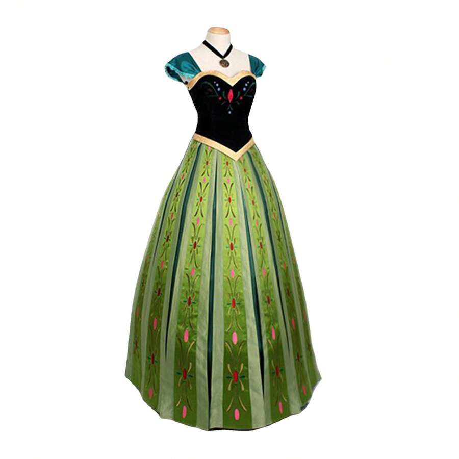 Stage Dance Wear - Top + Skirt + Necklace + Petticoat - View 1