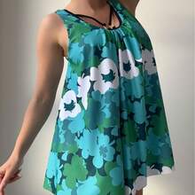 Traje de Baño de Dos Piezas con Estampado Floral para Mujer, Modelo TK206 - Flor - Ver 4
