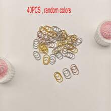 40 piezas de clips de papel en forma de corazón mini - Colores aleatorios - Diseño de corazón de metal creativo y lindo - Clips decorativos para tarjetas, diarios, marcapáginas - A - Ver 10