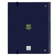 | Folder Folio 4 Rings FC Barcelona Navy Blue 35 Mm With Refill, Hard Covered, 100 Sheets A4 Grid 5x5 Mm 80 G/M², Elastic Closure And Dividers - Folder - Navy - View 3