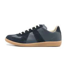 Zapatos casuales unisex, talla 36-45, zapatos casuales de mujer y zapatos deportivos de hombre, zapatos planos de suela blanda con cordones, zapatos cómodos y livianos de hombre para uso diario, de corte bajo,,,,,Zapatillas de entrenamiento alemanas de alta gama europea, modelo 2026, de gran , de cuero genuino, con diseño de bloques de color, estilo retro clásico, versátiles, para parejas. - 15 - Ver 6