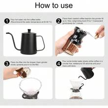 Pour Over Coffee Maker Set, All In One Portable Coffee Maker, Home Brewing And Travel, Coffee Lover - Multicolor - View 3