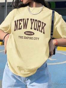 Women T-Shirts - Yellow - View 4