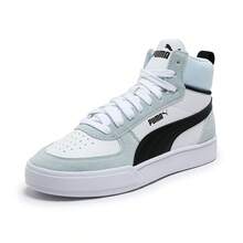 Puma 女款舒適中筒休閒運動球鞋，春/秋季 - 白色-黑色-水藍色 - 查看 8