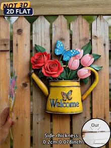 1pc 2D Acrylic Ladybug Wall Hanging Decor, Crafts For Home, Hostel, Outdoor Wall, Delicate Design, Suitable For Garden, Living Room And Indoor/Outdoor Sculpture, Insect Theme Decoration - Colorful - View 9
